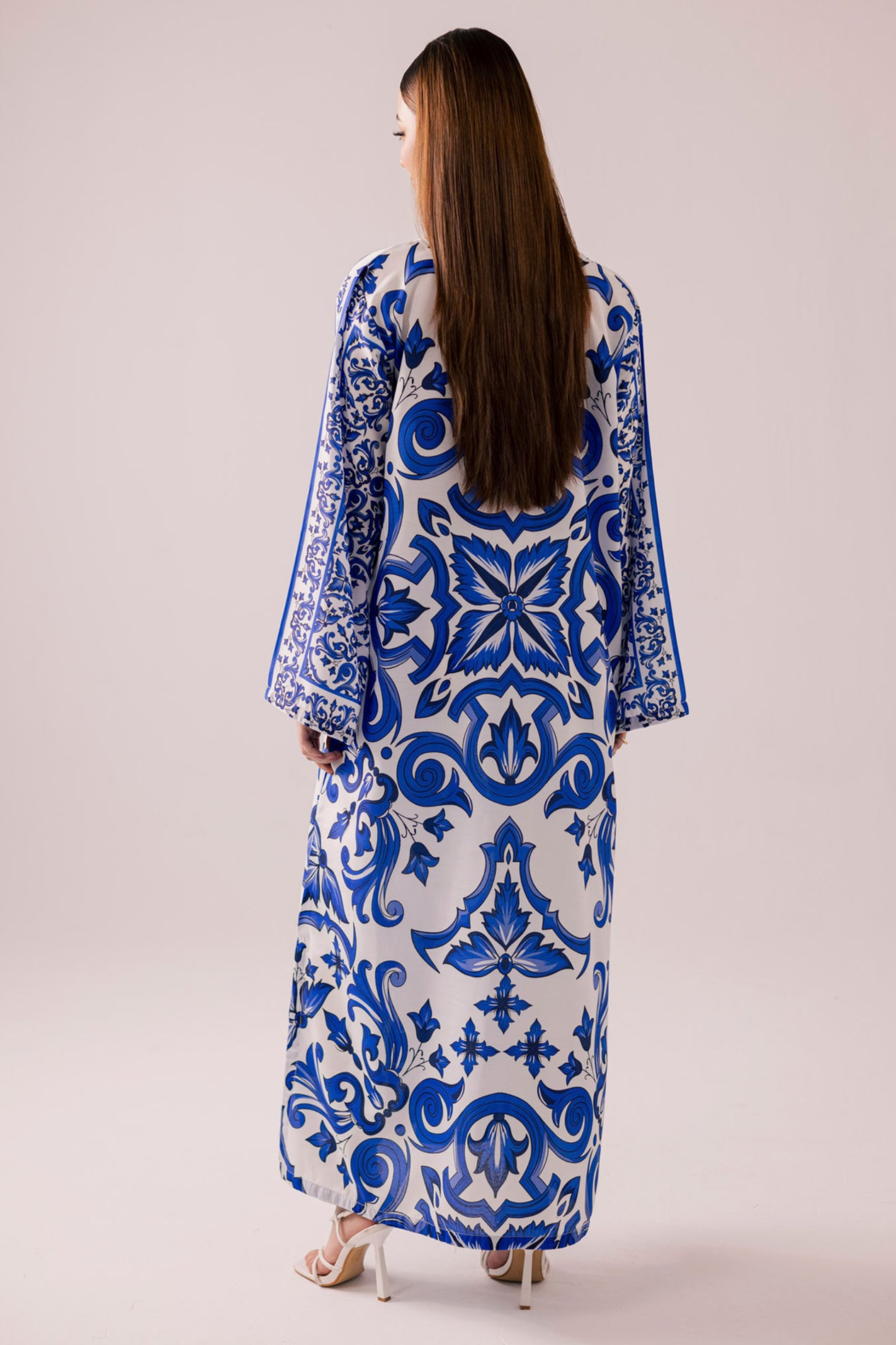 Azure Lawn Kaftan