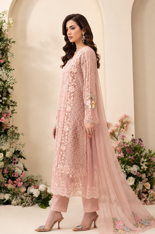 Noor-e-Rose 3 Piece Embroidered