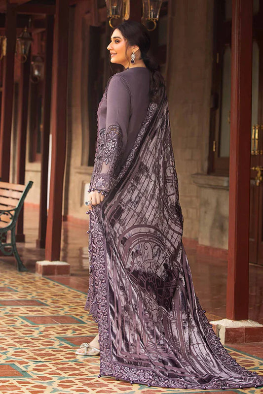 Grey Mirage  03-PC Embroidered