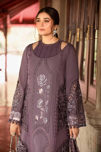 Grey Mirage  03-PC Embroidered