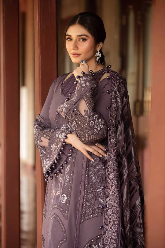 Grey Mirage  03-PC Embroidered