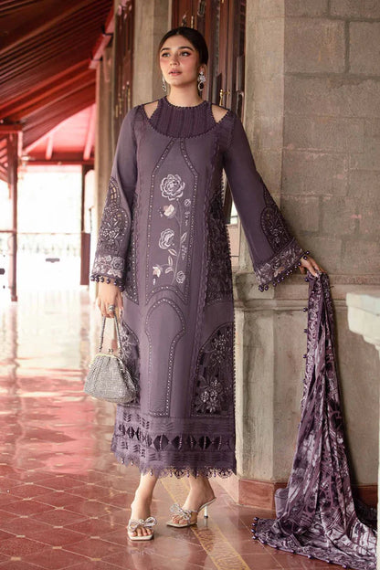 Grey Mirage  03-PC Embroidered