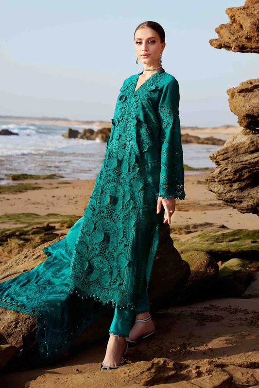 03-PC Embroidered Organza Lawn Suit