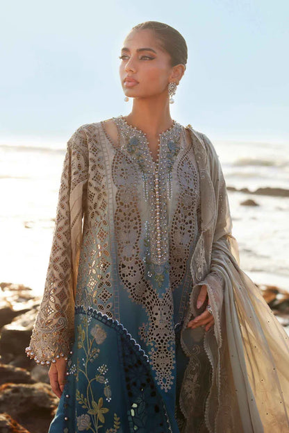 03-PC Embroidered Organza Lawn Suit