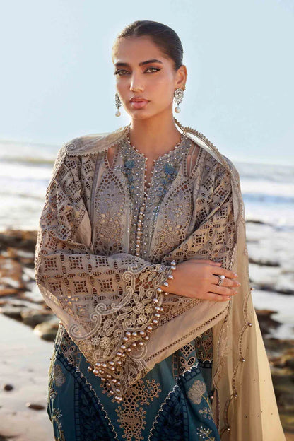 03-PC Embroidered Organza Lawn Suit