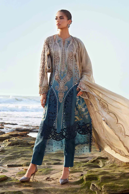03-PC Embroidered Organza Lawn Suit