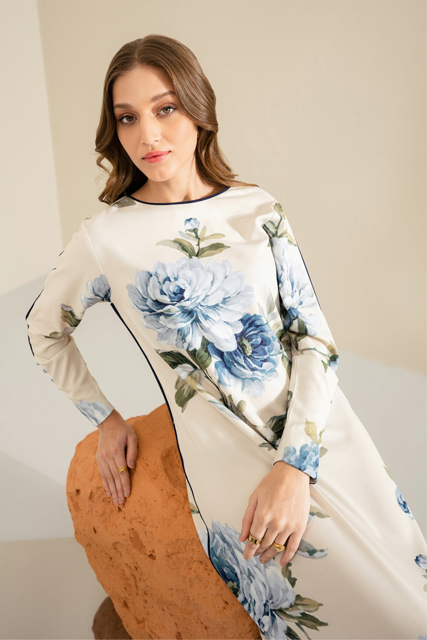 Ocean Lawn Kaftan