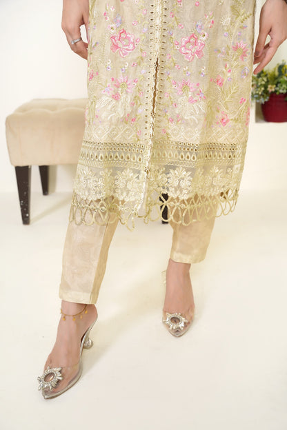 Crystal  Embroidered 3-Piece Suit ( Winter Stuff )