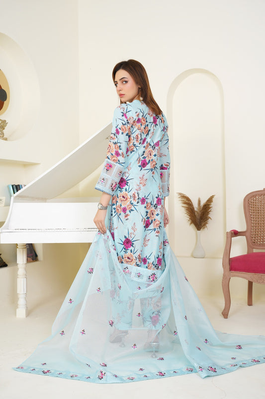 Zarnish  Embroidered 3-Piece Suit ( Winter Stuff )