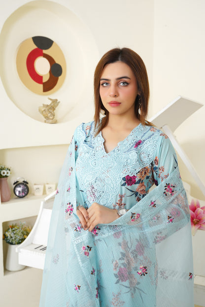 Zarnish  Embroidered 3-Piece Suit