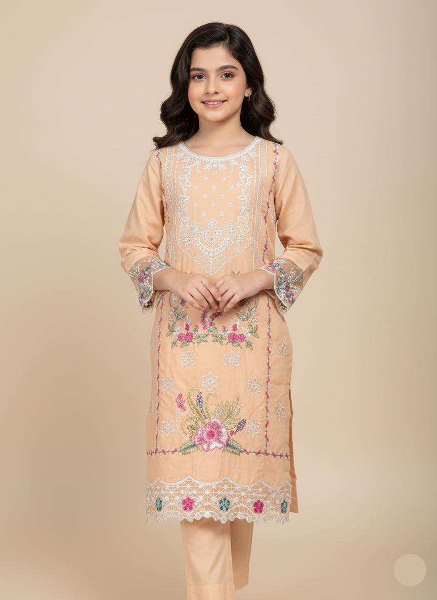 Skin Pearl  02 PC  Embroidered