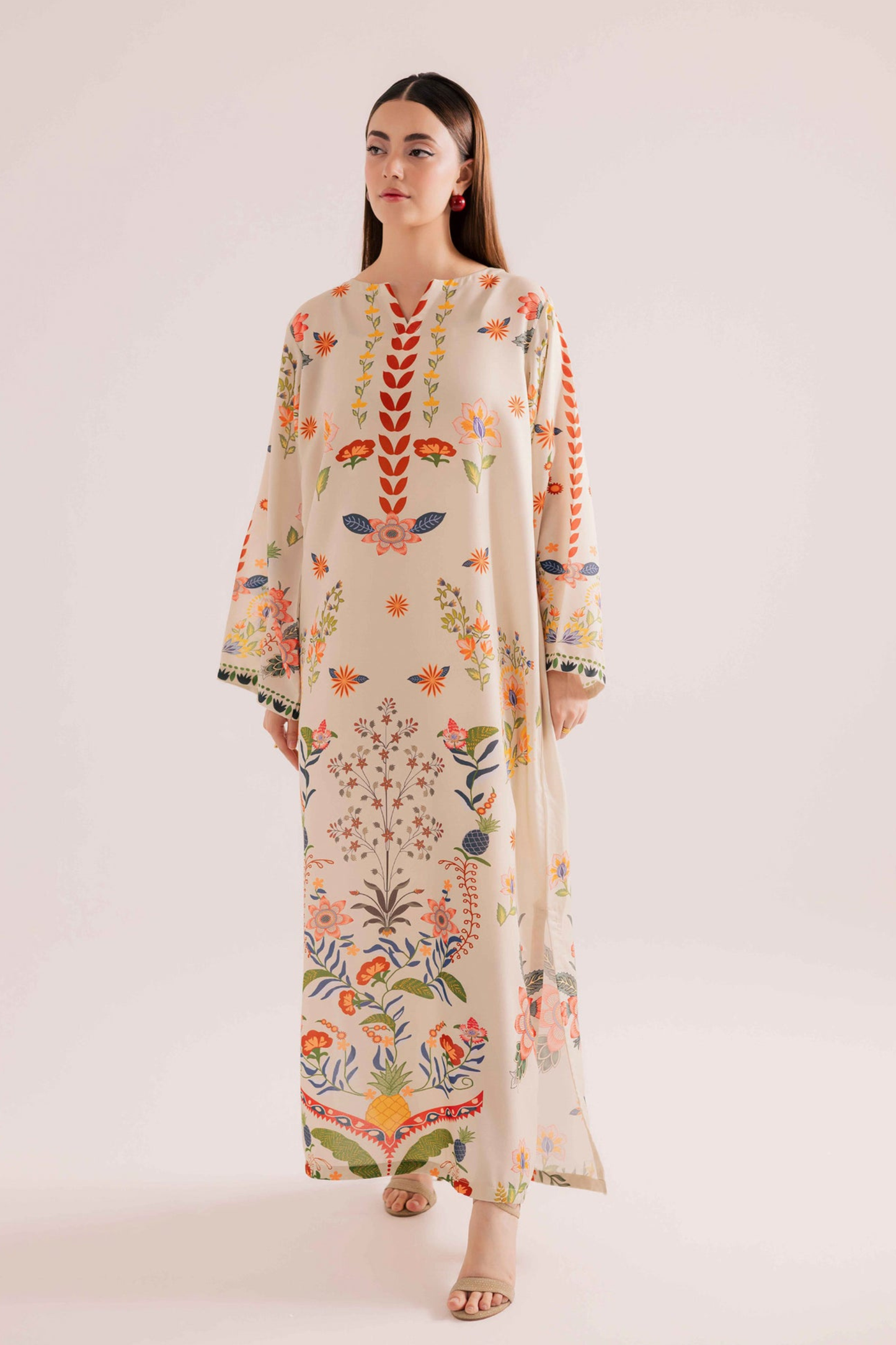 Sunlit Eden Lawn Kaftan