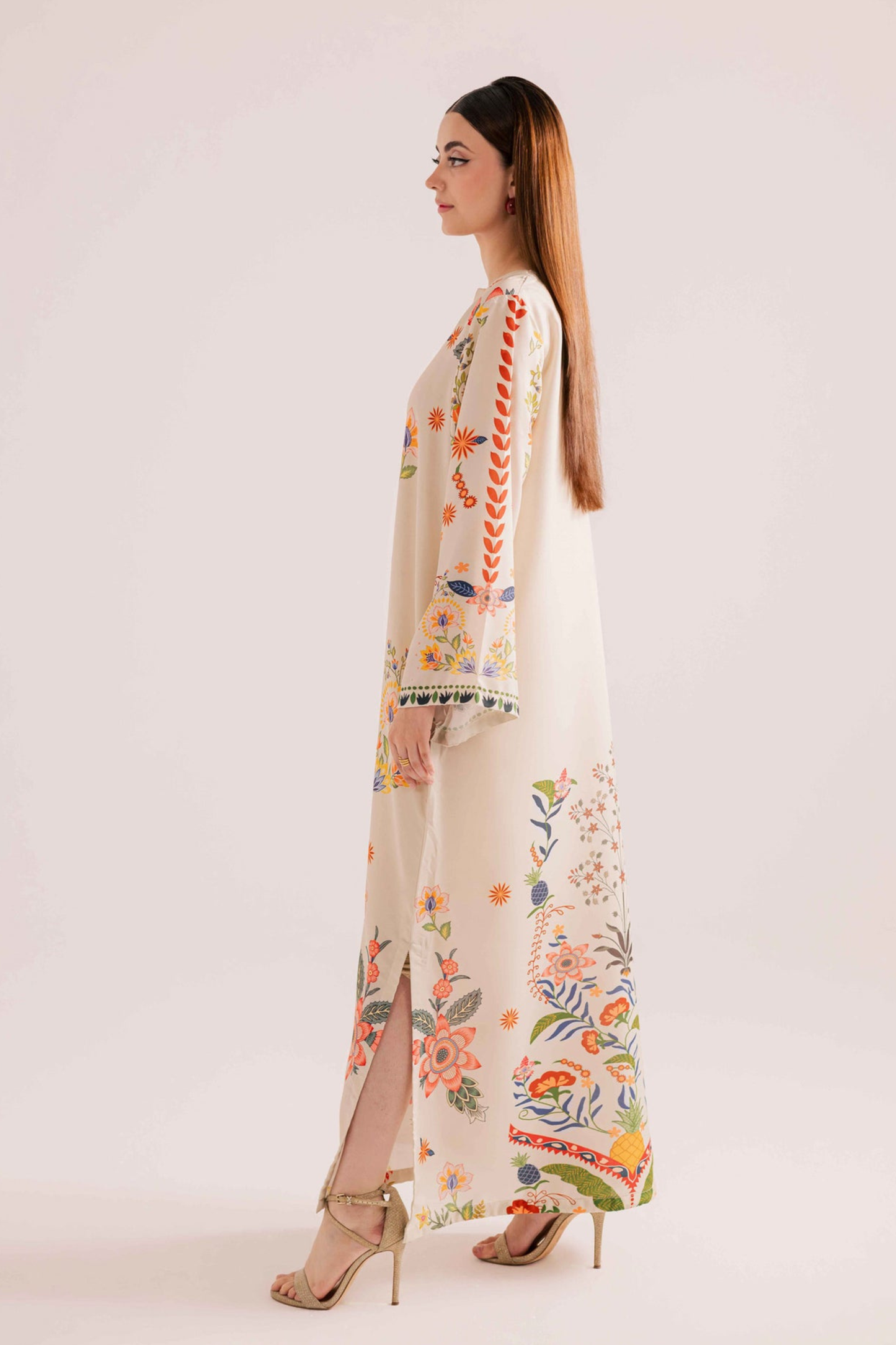Sunlit Eden Lawn Kaftan