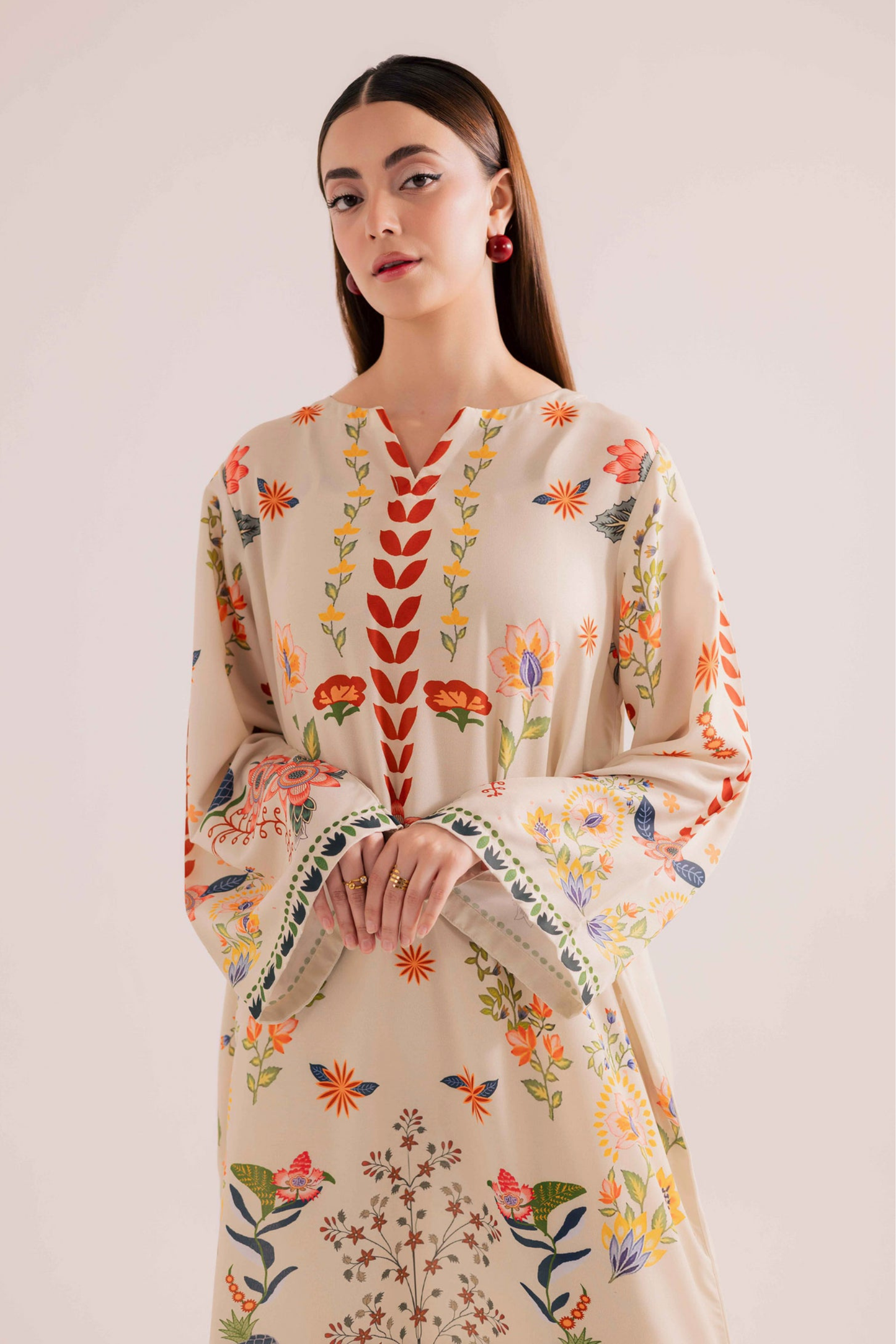 Sunlit Eden Lawn Kaftan