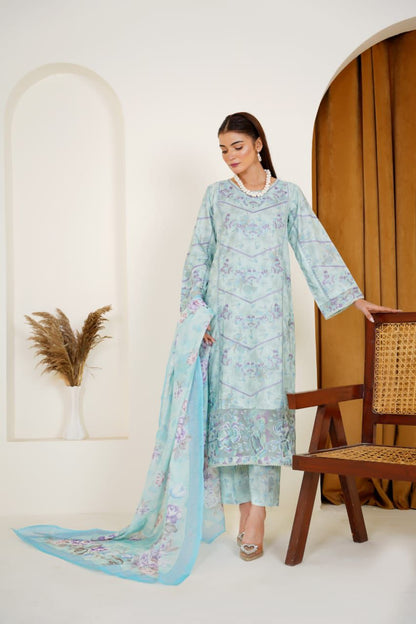 Bluebell Charm 03-PC Printed+Embroidered