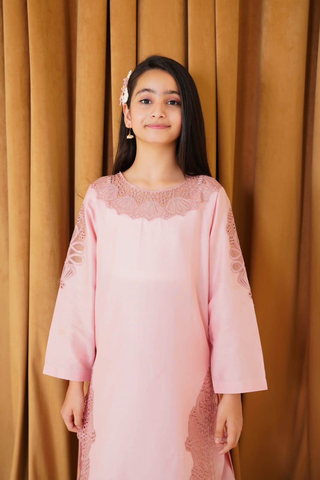Rosy Glow 02-PC Embroidered