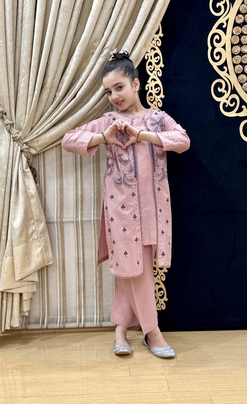 Pink Bloom 02 PC  Embroidered
