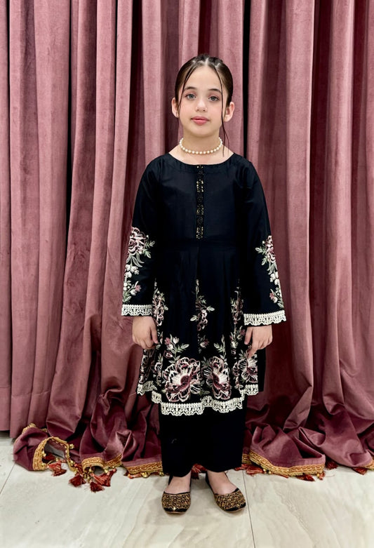 Black Twinkle 02-PC  Embroidered