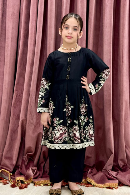 Black Twinkle 02-PC  Embroidered