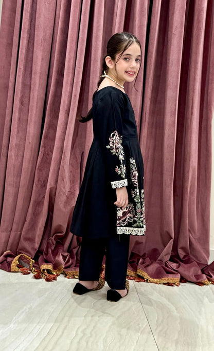 Black Twinkle 02-PC  Embroidered