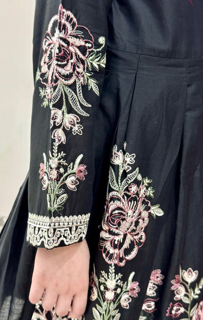 Black Twinkle 02-PC  Embroidered