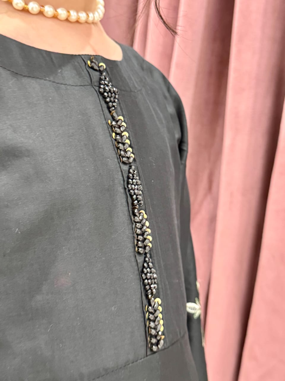 Black Twinkle 02-PC  Embroidered