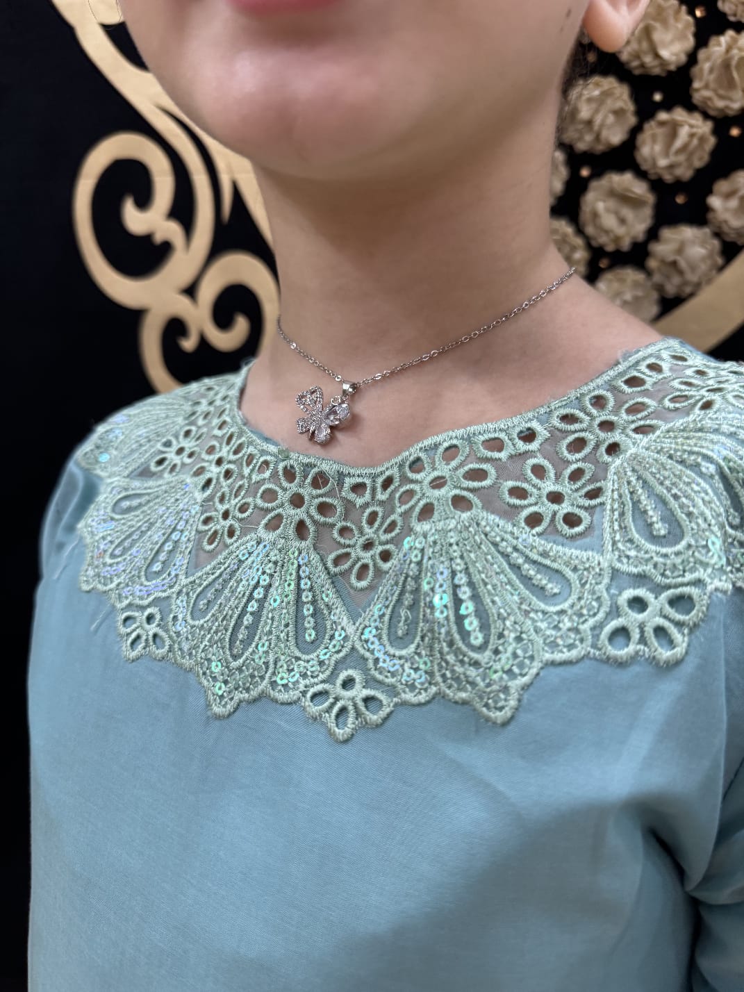 Rosy Sky-Blue 02-PC Embroidered