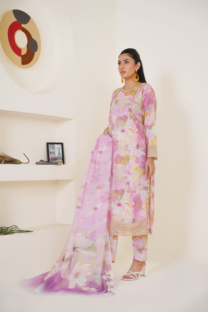Blush Bloom 03-PC Printed