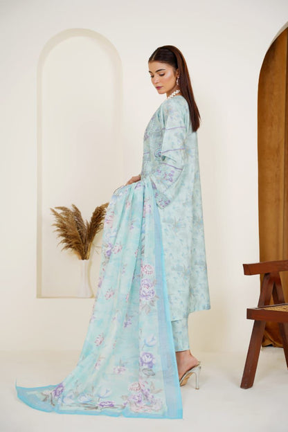 Bluebell Charm 03-PC Printed+Embroidered