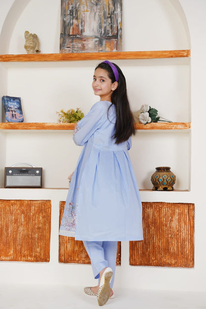 Lilac Twinkle 02-PC  Embroidered