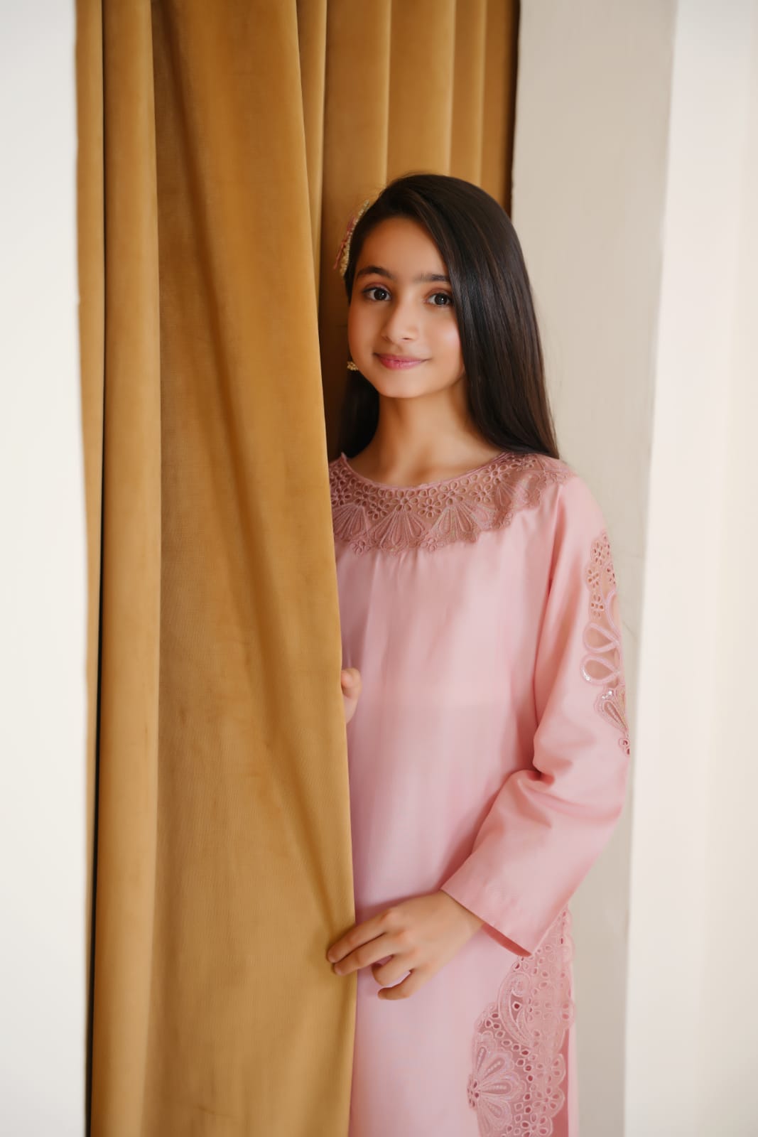 Rosy Glow 02-PC Embroidered