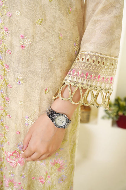 Crystal  Embroidered 3-Piece Suit ( Winter Stuff )
