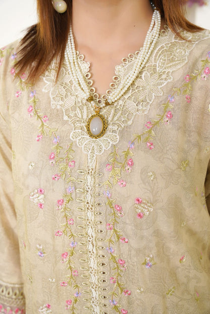 Crystal  Embroidered 3-Piece Suit ( Winter Stuff )