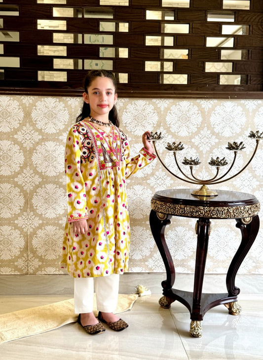 Sunshine 02-PC  With Cream Color  Trouser